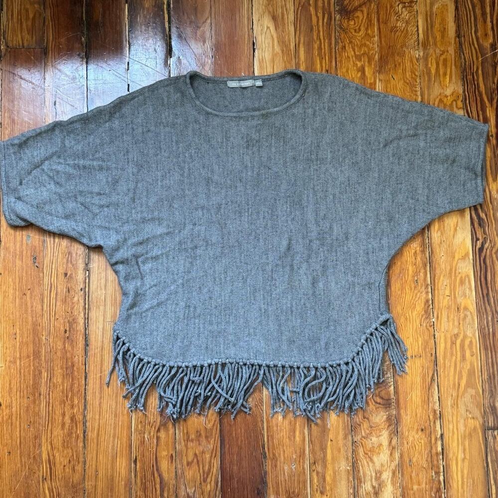 Early 2000s grey poncho top
